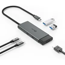 TP-Link UH5020C USB C Hub PD100W, 4K HDMI, 1×USB-C 3.0, 2×USB-A 3.0, Plug & Play, Kompatibel mit Mac OS, Windows, Linux, iPadOS, iOS, Android, ChromeOS, Nintendo