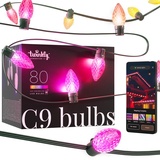 twinkly Faceted C9 LED-Lichterkette RGB, 24m