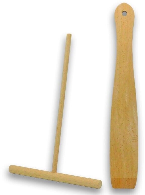 WOLL Crêpe-Verteiler und -Wender besonders geeignet für Guss-Crêpepfanne, Ø 26 cm 117SET