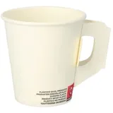 Papstar Starpak 80 Trinkbecher mit Henkel, Pappe 0,18 l Ø 7,3 cm · 7,8 cm weiss