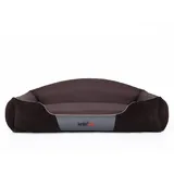 DOGGY Hundebett Krone Kord, Hundesofa, Hundekorb, XL, XXL, TOP QUALITÄT (XL)