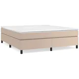 vidaXL Boxspringbett Cappuccino-Braun 160x200 cm Kunstleder1465958