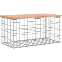 VidaXL Gartenbank aus Gabionen 83x44x42 cm Massivholz Douglasie