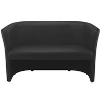 NOWY STYL 2-Sitzer Sofa Club Duo schwarz Kunstleder, 1