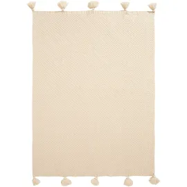 LeGer Home by Lena Gercke Gelsa Plaid 130 x 170 cm Beige