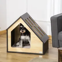 PawHut Hundehütte 60 x 40 x 59,2 cm Holz Braun