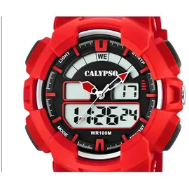 Festina Calypso Digital analog Armbanduhr rot K5772/2 - Weiß