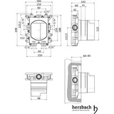 Herzbach Logic Plus-Box Universal Einbaukörper, 11.110000.1.09