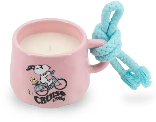 Peanuts  Duftkerzen 200g Glas Rosa