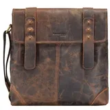 GREENLAND Nature Classic Umhängetasche Leder Brown