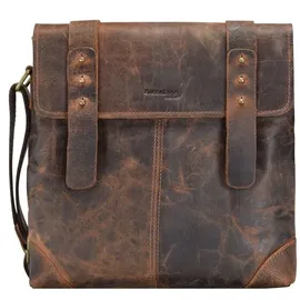 GREENLAND Nature Classic Umhängetasche Leder Brown