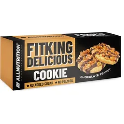 Allnutrition Fitking Delicious Cookie Kekse ohne Zuckerzusatz Geschmack Chocolate Peanut 150 g