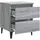 vidaXL Nachtschrank mit Metallbeinen 40 x 35 x 50 cm Grau