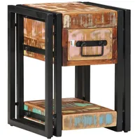 VidaXL Nachttische 2 Stück 40x40x40 cm Massivholz Altholz