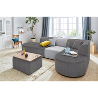 andas Sofa-Eckelement Alesund, als Einzelteile oder Modulteil grau