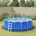 vidaXL Pool-Bodentuch Hellgrau Ø458 cm Polyester Geotextil