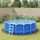 vidaXL Pool-Bodentuch Hellgrau Ø458 cm Polyester Geotextil
