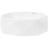 ML-Design Waschbecken aus Keramik in Weiß glänzend, 42x13,5cm Diamant Design, Rund
