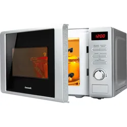 Hanseatic Mikrowelle »AG720CGE-PM«, Grill, 700 W, Auftaufunktion, 8 Automatikprogramme, 619166-0 silberfarben