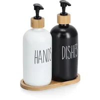 Zeller Seifenspender-Set 500ml Schwarz