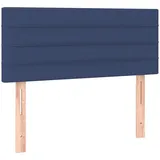 vidaXL Kopfteil Blau 100x5x78/88 cm Stoff