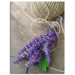 Wandbild ARTLAND "Lavendel Strauß", lila (farbe bild(er): lila), B:60cm H:80cm, Canvas, Leinwand, Bilder, als Leinwandbild, Poster, Wandaufkleber in verschied. Größen