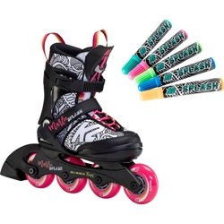 K2 MARLEE SPLASH Kinder Inline Skate black/pink/splash - 35-40