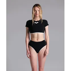 Bikini-Oberteil Damen arena Contrast - Black-off White - M
