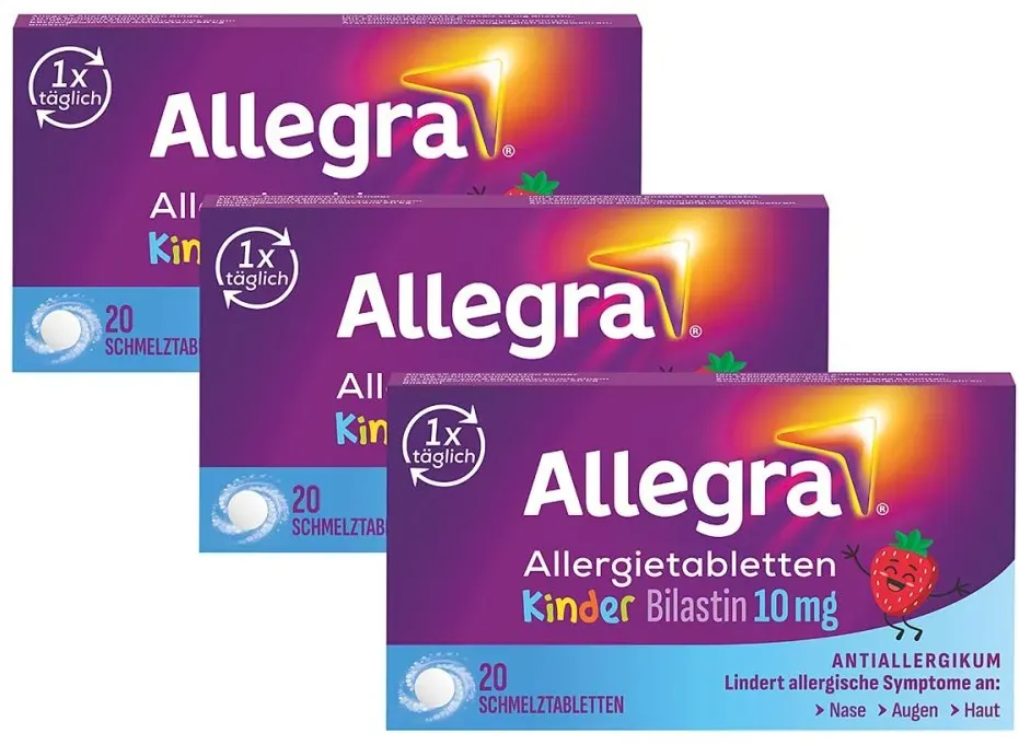 Allegra Allergietabletten für Kinder – Schmelztabletten