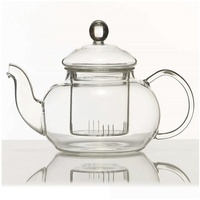 Dimono Teekanne Mundgeblasene Teekanne mit Teefilter & Teesieb, 1.5 l, Glas-Kanne mit Filtereinsatz 1.5 l