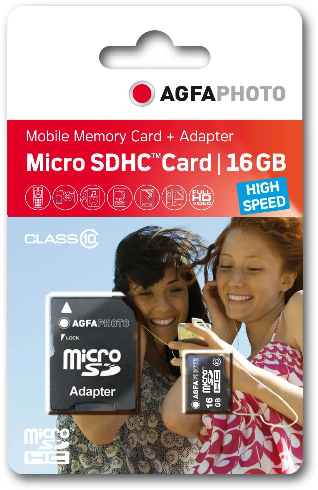 16 GB microSDHC-Karte Class10 W 12MB/s, R 90MB/s