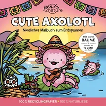 pen2nature Cute Axolotl Ausmalbuch 46 St.
