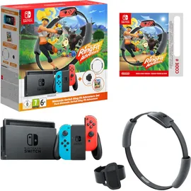 Nintendo Switch neon blau/rot + Ring Fit Adventure