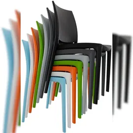 CLP Maya Gartenstuhl-Set 44 x 50 x 81 cm weiß 2 St.