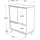 [en.casa] Kommode Vesanto 91x75x36 cm Weiß