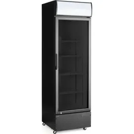 HENDI Eintüriger Kühlschrank 254 l 1980 mm hoch Schwarz