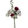 2474U Kunstblumenstrauß rot weiß, Künstliches Blumen-Bouquet 50 cm Elke - Rot/Weiß/Grün