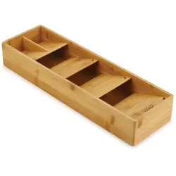 Joseph Joseph - DrawerStore Bamboo Besteck Organizer, kompakt