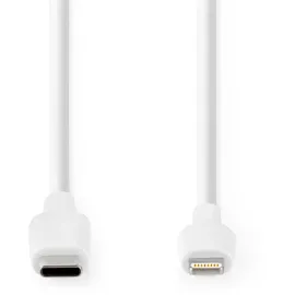 Nedis 1m USB-C Lightning Kabel für iPad, iPhone, iPod, weiß