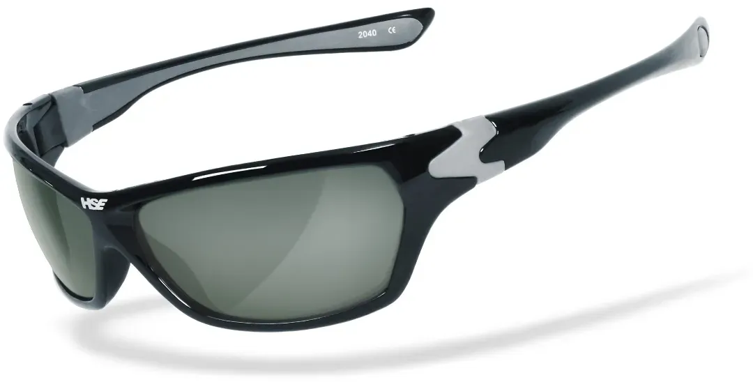 HSE SportEyes Highsider Polarizing Sonnenbrille, schwarz-grau für Männer