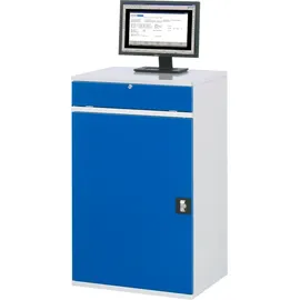 Rau Schrank Metall 65 cm blau abschließbar