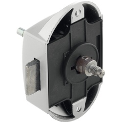 Häfele Drehstangen-Schloss, Häfele Push-Lock, Dornmaß 25 mm, beidseitig bedienbar weiß