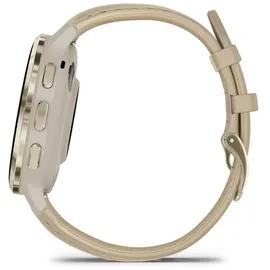 Garmin 010-02785-55 BT 41mm Aluminiumgehäuse gold Sportarmband beige M