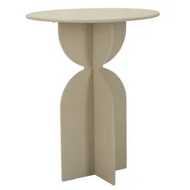 Natur24 Beistelltisch Dune Beistelltisch 45 x 45 x 58 cm Metall Beige