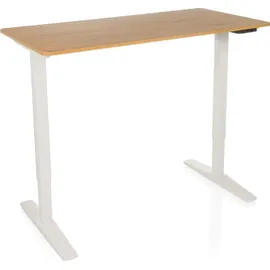 HJH Office Schreibtisch STAND BASIC Weiß / Eiche