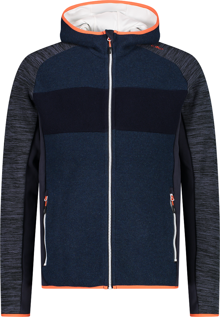 CMP Herren Stretch Performance Hybridjacke mit Wooltech-Einsatz auf der Vorderseite, Gr. 56