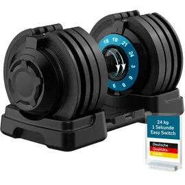 Skandika Hantel Paino Verstellbare Kurzhantel 3 bis 24 kg schwarz