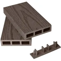 WPC Zaunbrett  80H20 Holzmuster - 6 Farben Zaunlatten Gartenzaun