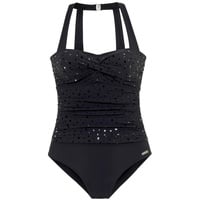 LASCANA Badeanzug Damen schwarz Gr.50 Cup D