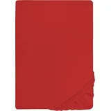 biberna 0077866 Jersey-Elastic 140 x 200 - 160 x 220 cm rot